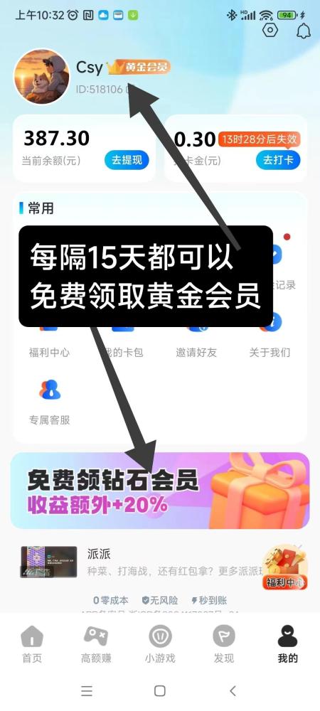 大玩家游戏试玩平台 单价1.06元多机翻倍 免费会员日赚千元