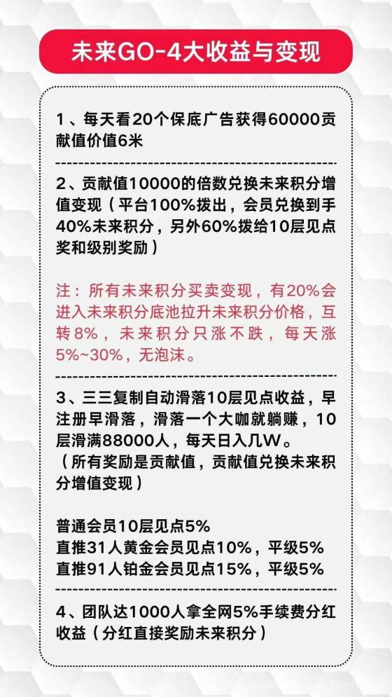 未来GO看广告保底6元 3毛一个广告 零撸不养机