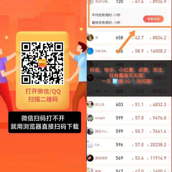 每天赚点APP 抖音快手小红书点赞关注 日赚50+ 多劳多得