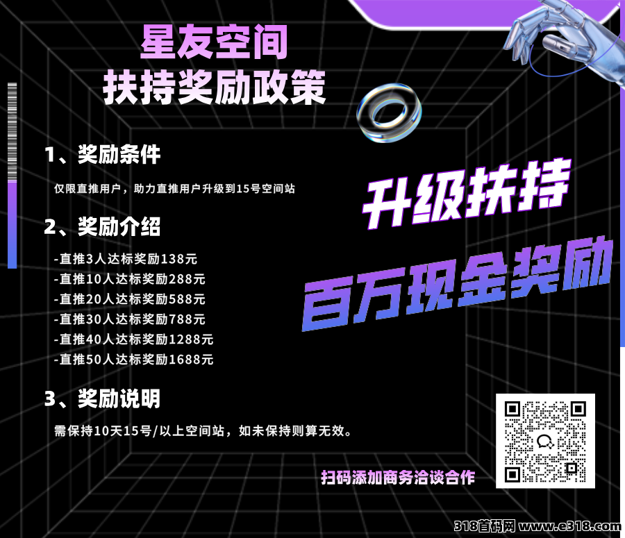 星友空间：即将重磅来袭，全新玩法，限招募30名V5团队长，星友一站，全体上岸！